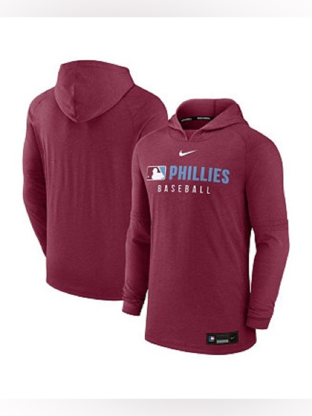 Nike Philadelphia Phillies Authentic Collection Lightweight Hoodie size M NWT